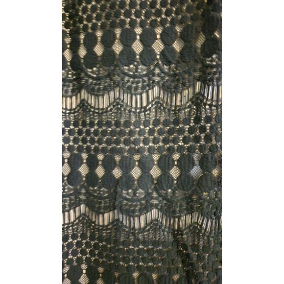 Jessica Howard Womens 16 Sheath Dress Scalloped Black Lace Overlay 3/4 Sleeves - Picture 5 of 8